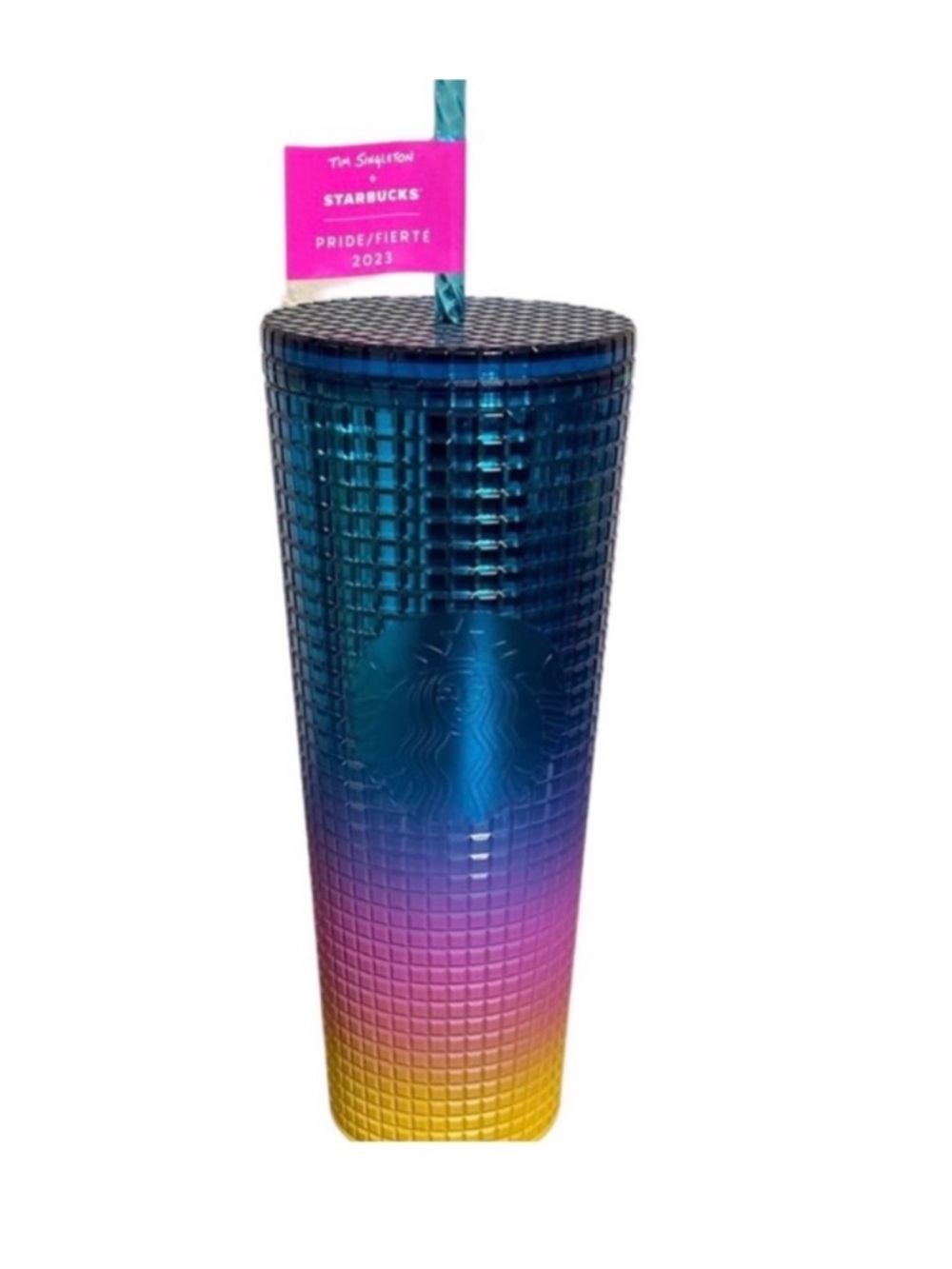 Starbucks Pride Gradient Studded Tumbler - Teal, Purple, Yellow
